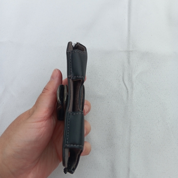 VTG Black Leather Cell Phone Case Cover Pouch Holster Swivel Belt Clip VERIZON - Picture 9 of 11